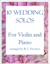 10 Wedding Solos for Violin with Piano Accompaniment P.O.D. cover